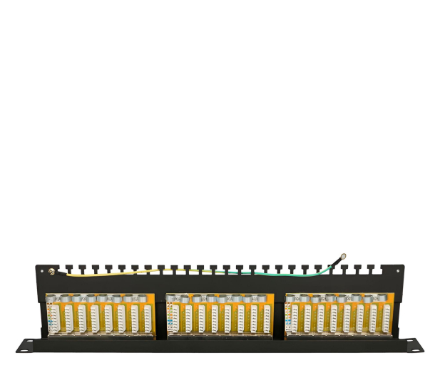 ExtraLink  Patchpanel 24p 19" 1U STP 5e półka (czarna) - 1323218 - zdjęcie 5